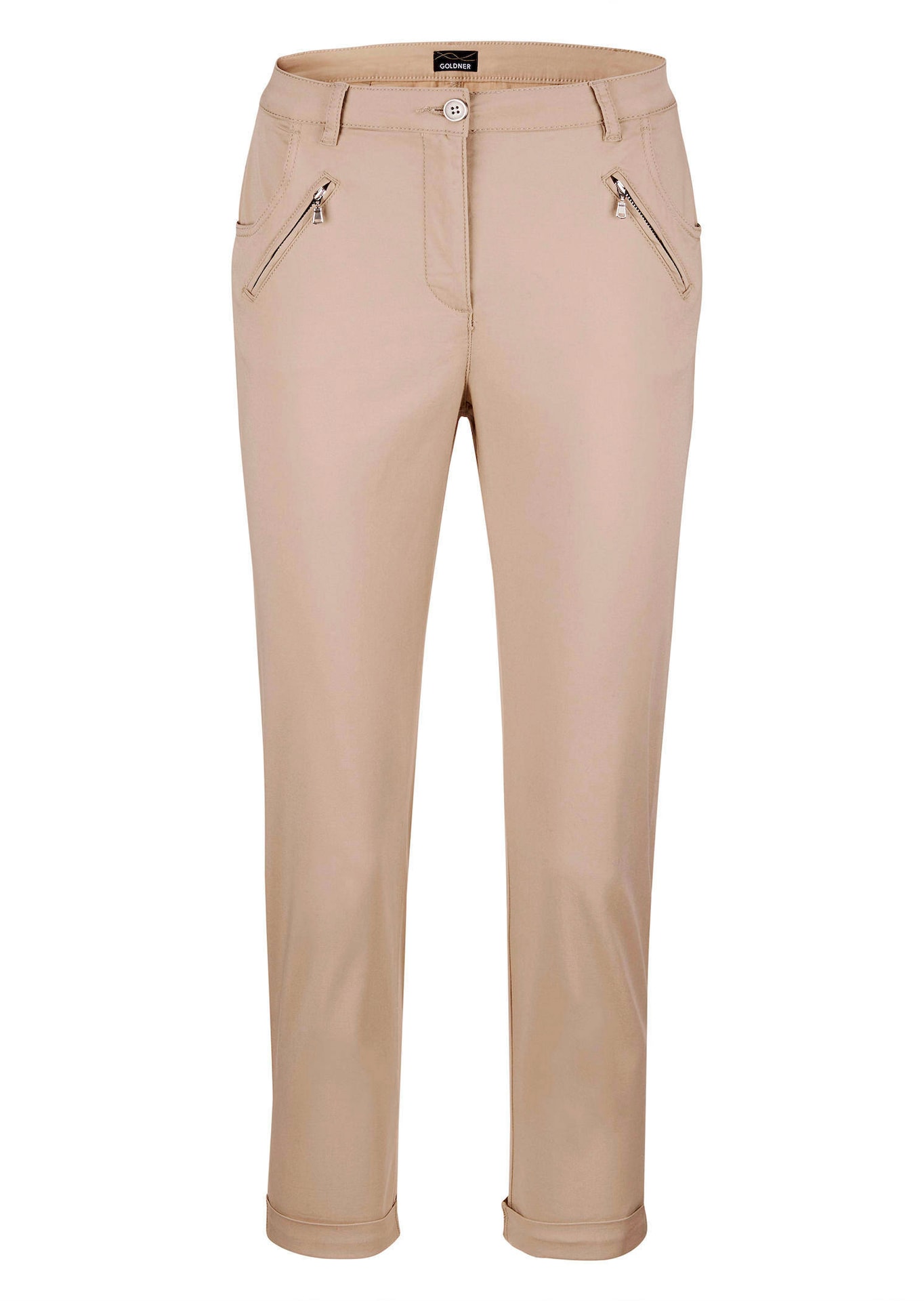 Pantalon chino LOUISA ultra-doux, en longueur cheville
