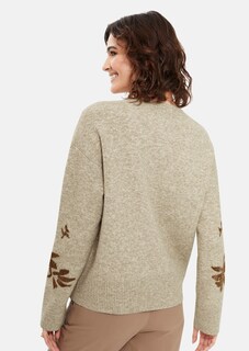 Legerer Pullover mit Zierperlen-Applikation thumbnail 4
