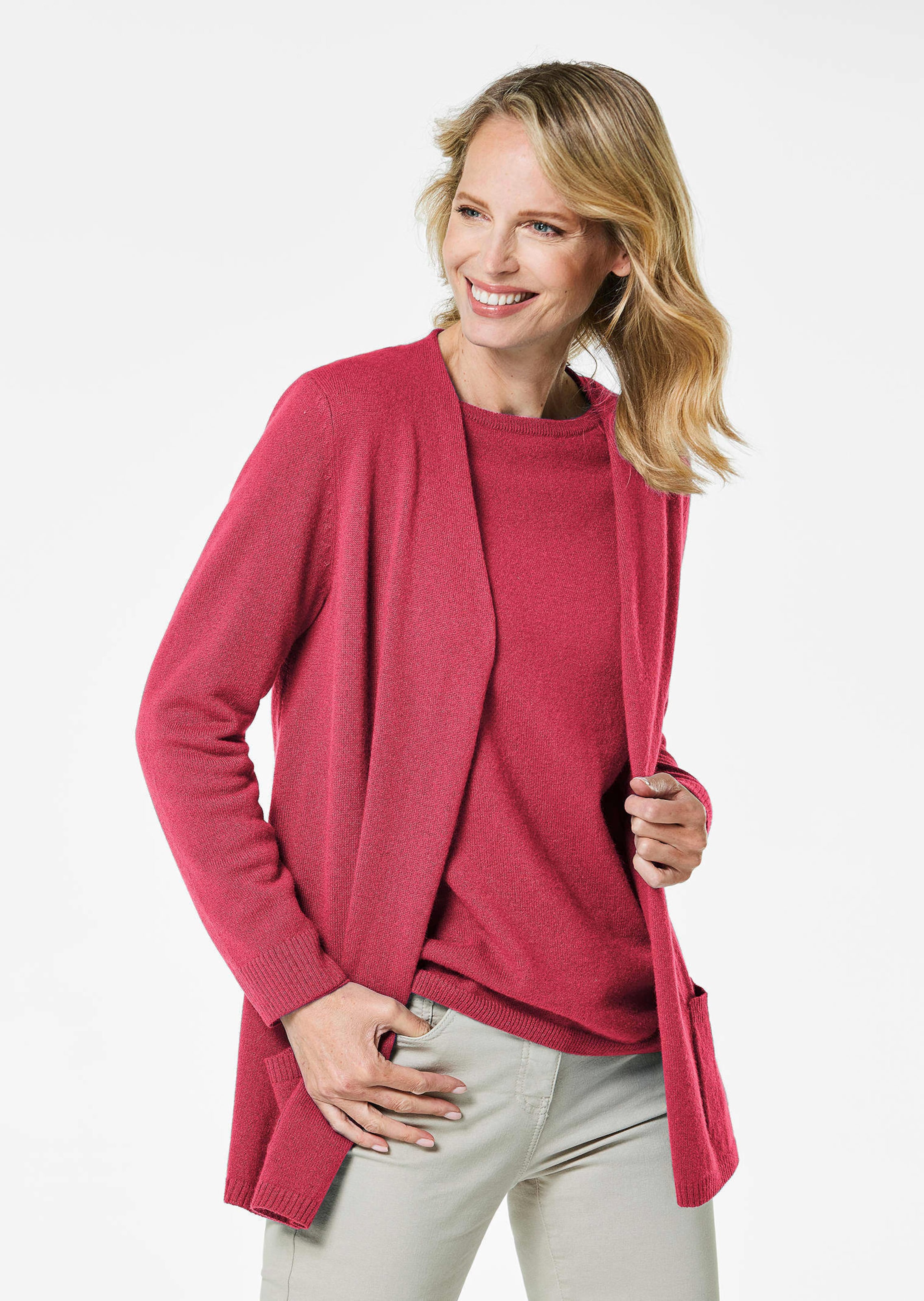 Kuschelweiche Kaschmir-Strickjacke