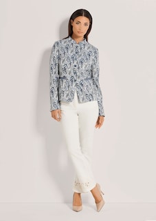 Jacquard-Blazer mit Glanz-Effekten thumbnail 3