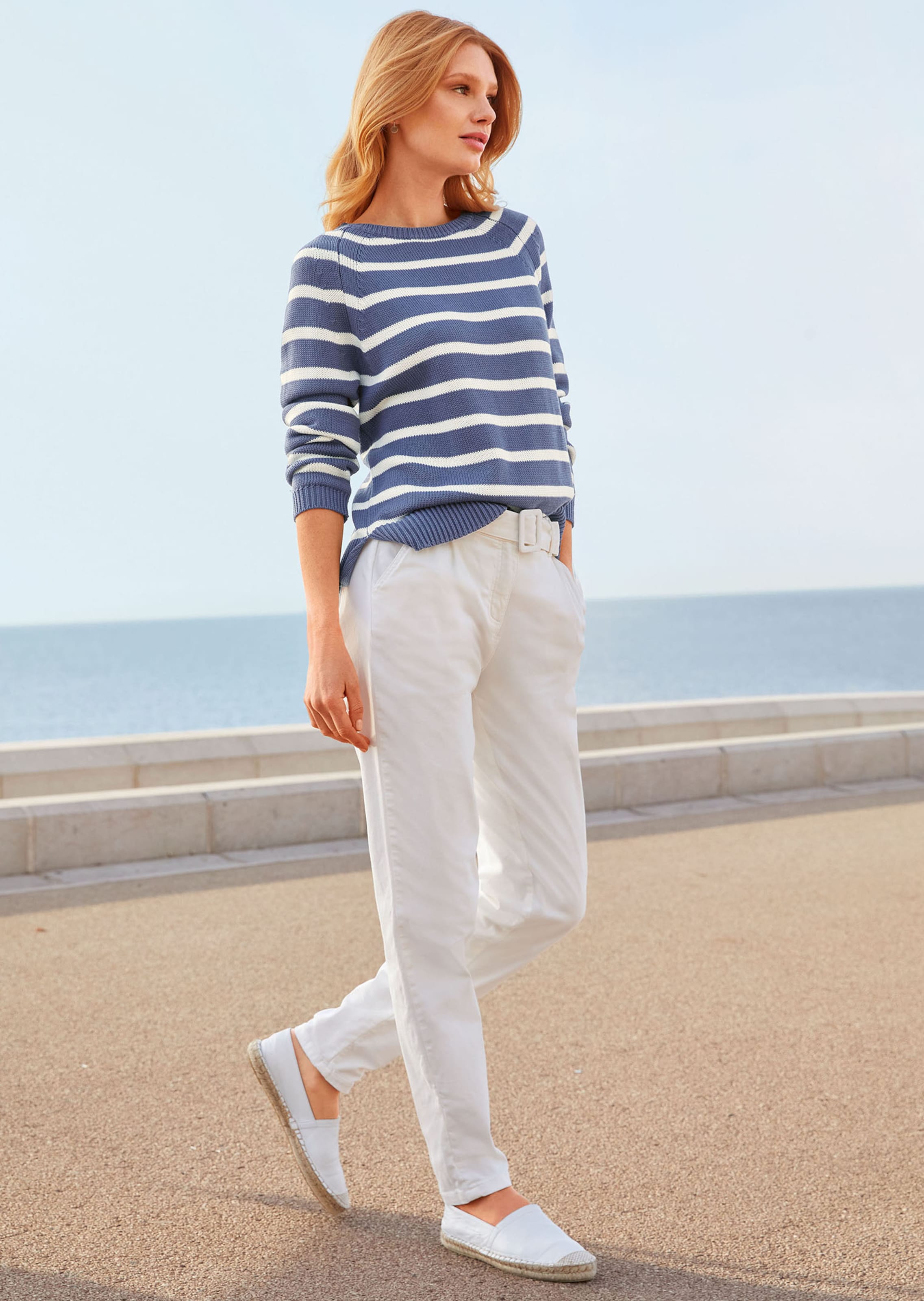 Espadrilles im Material-Mix
