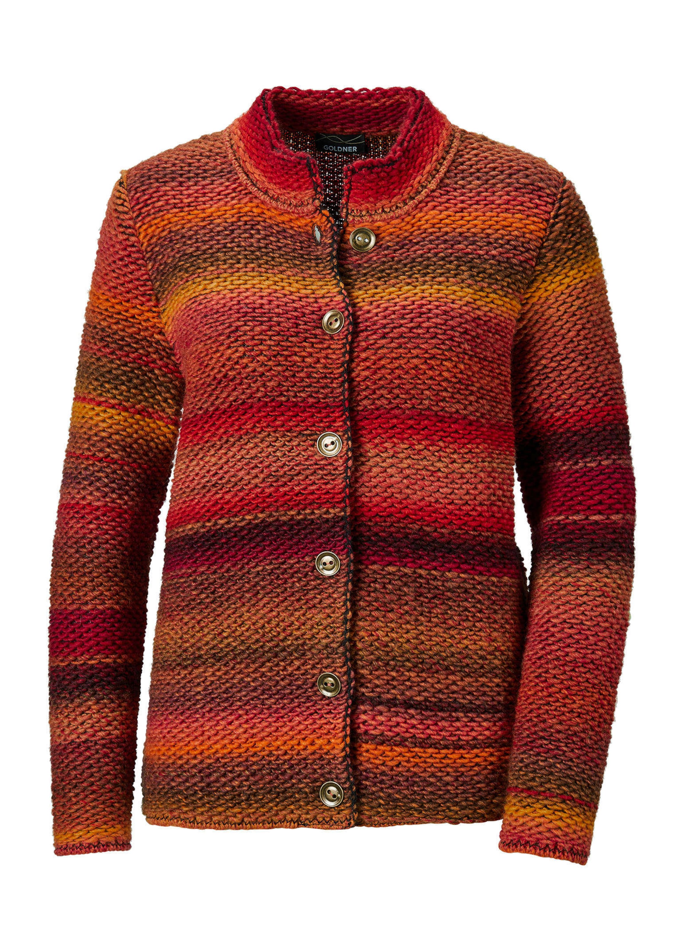 Strickjacke mit Multicolor Ringeloptik