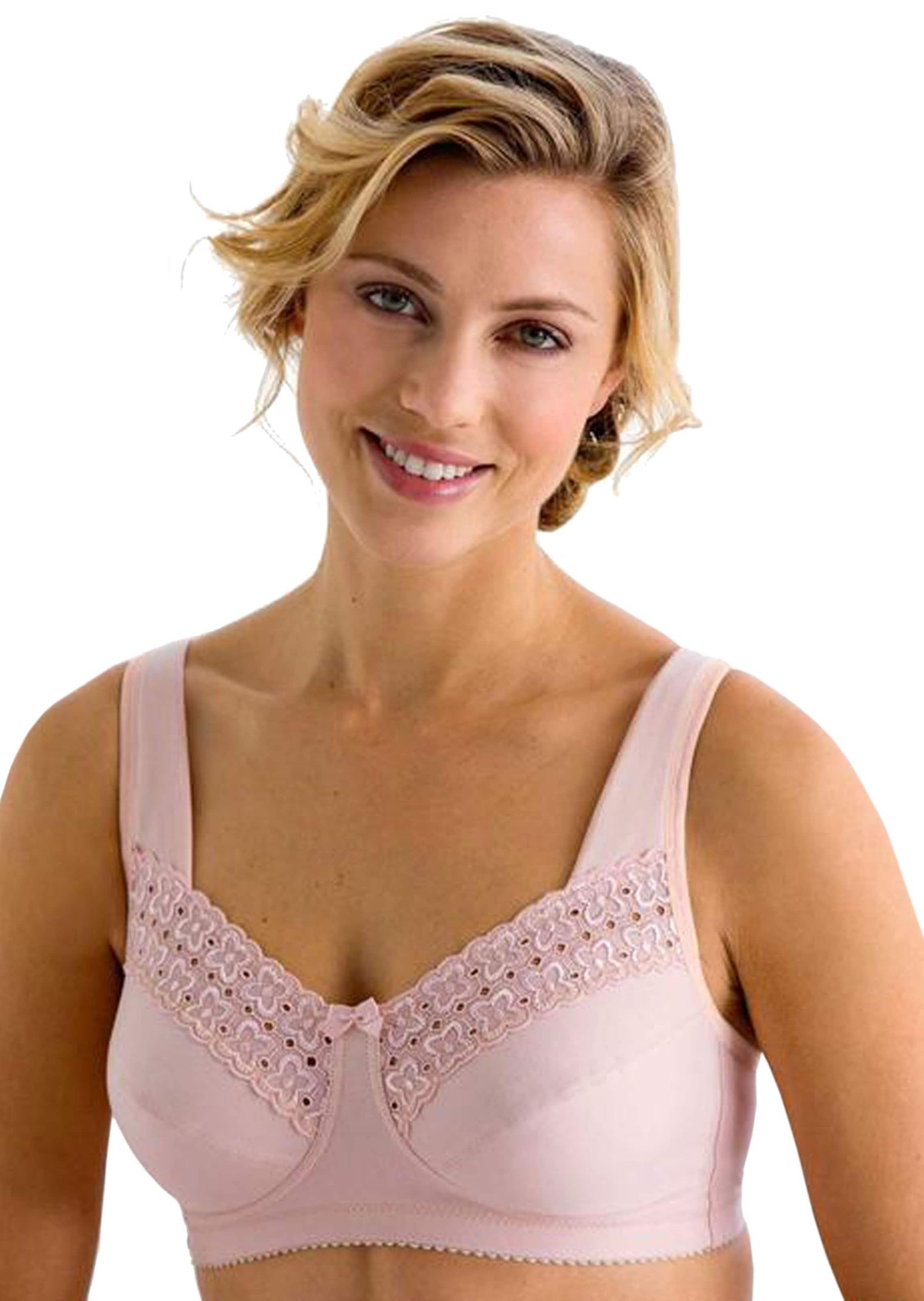 Soutien-gorge à bretelles large et dentelle brodée