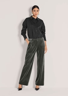 Pantalon large en velours à enfiler thumbnail 3
