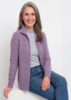 Strickjacke in Rippenstruktur mit Reissverschluss thumbnail 7