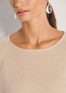 Cashmere jumper with batwing sleeves thumbnail 6