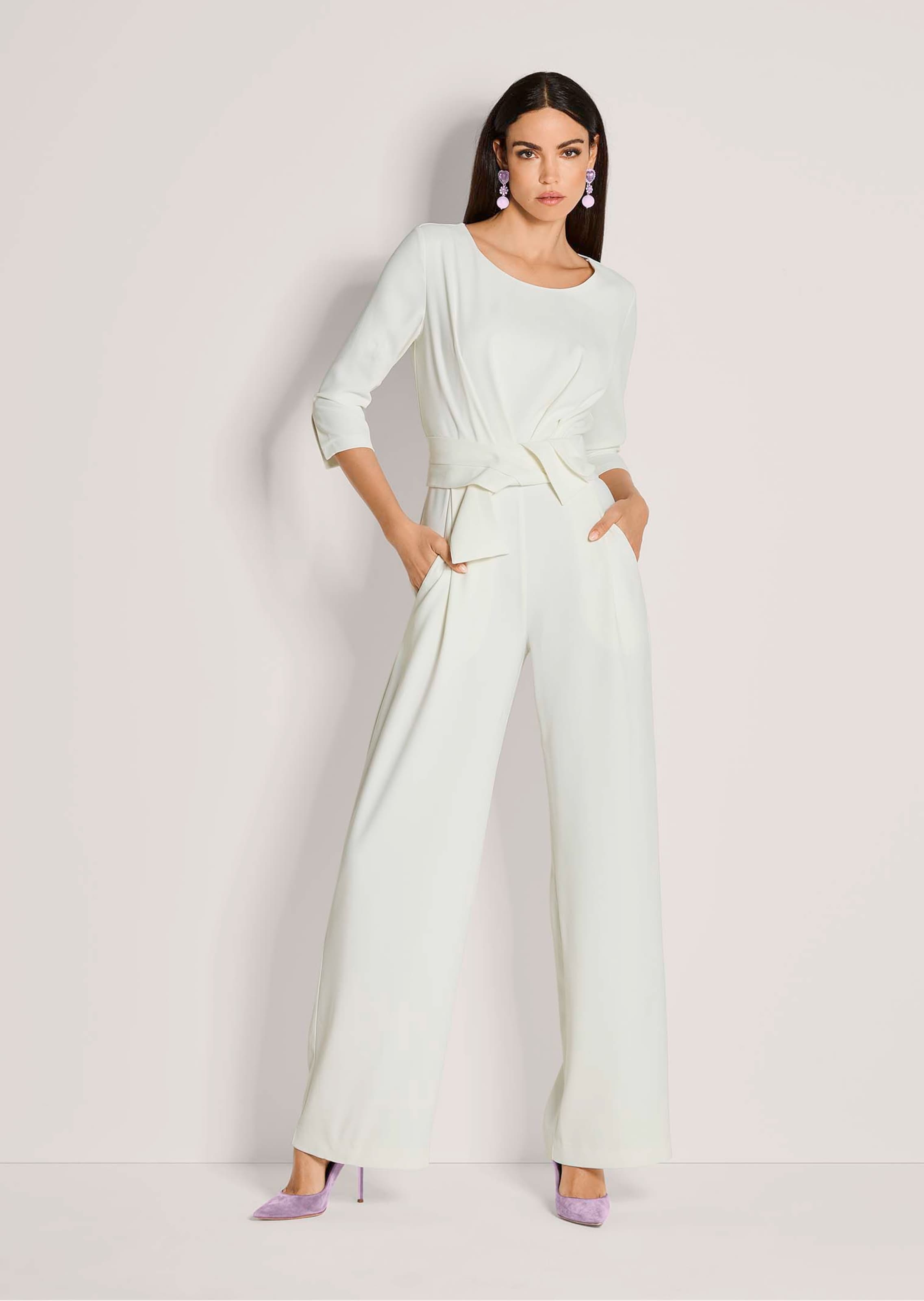 Overall mit weitem Bein und Bindeband