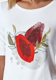 Rundhals-Shirt mit farbenfrohem Foliendruck thumbnail 6