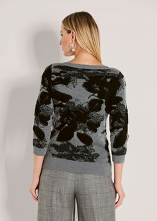 Jacquard-Pullover mit 3/4-Ärmeln thumbnail 4