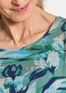 Jersey shirt met bloemenmotief thumbnail 5