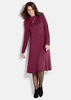 Robe en tricot à la coupe féminine en A thumbnail 2