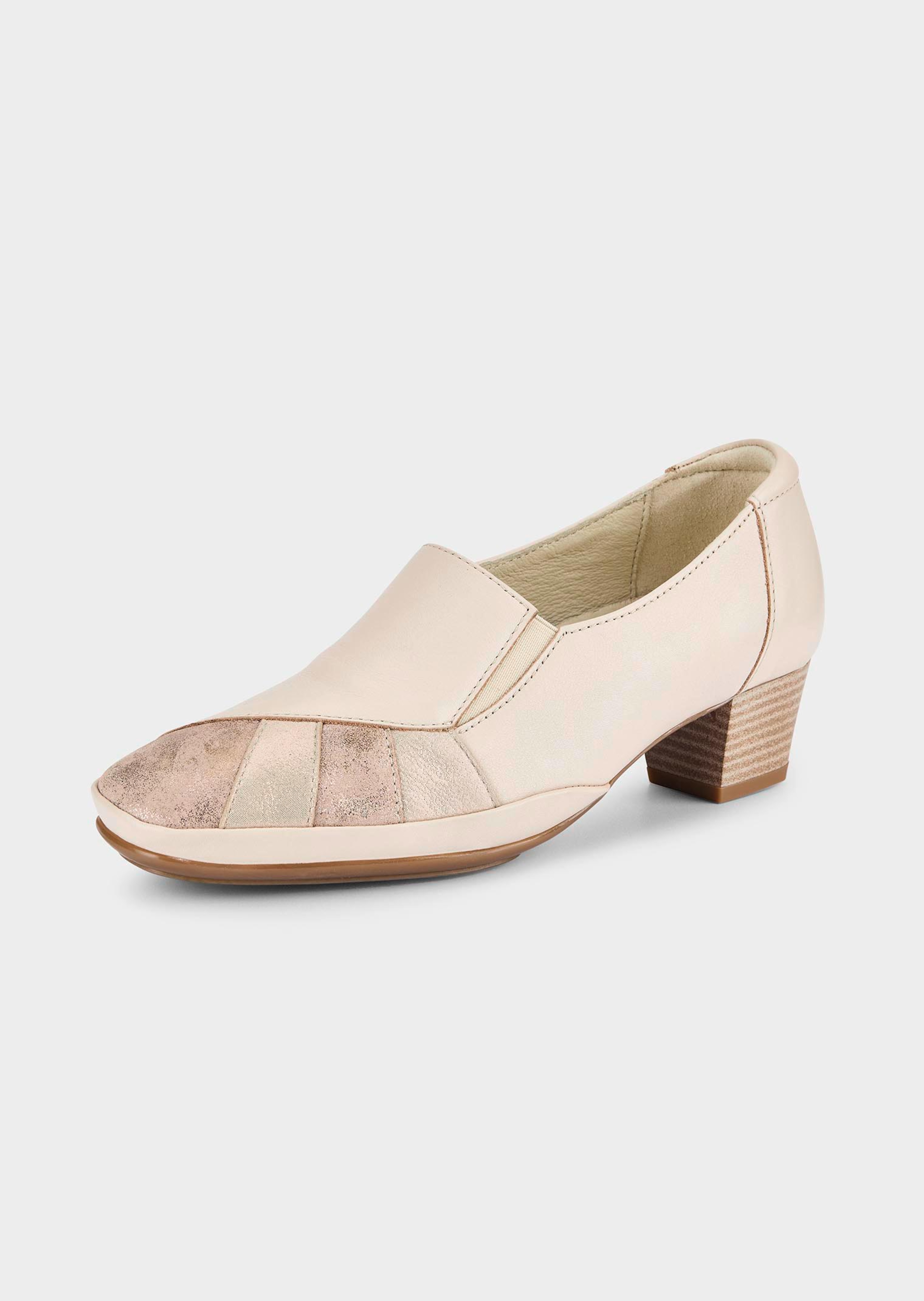 Leren pumps met verwisselbaar voetbed