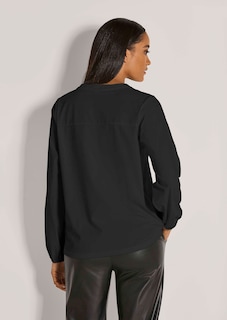 Jersey-Bluse mit raffiniertem Ausschnitt thumbnail 4
