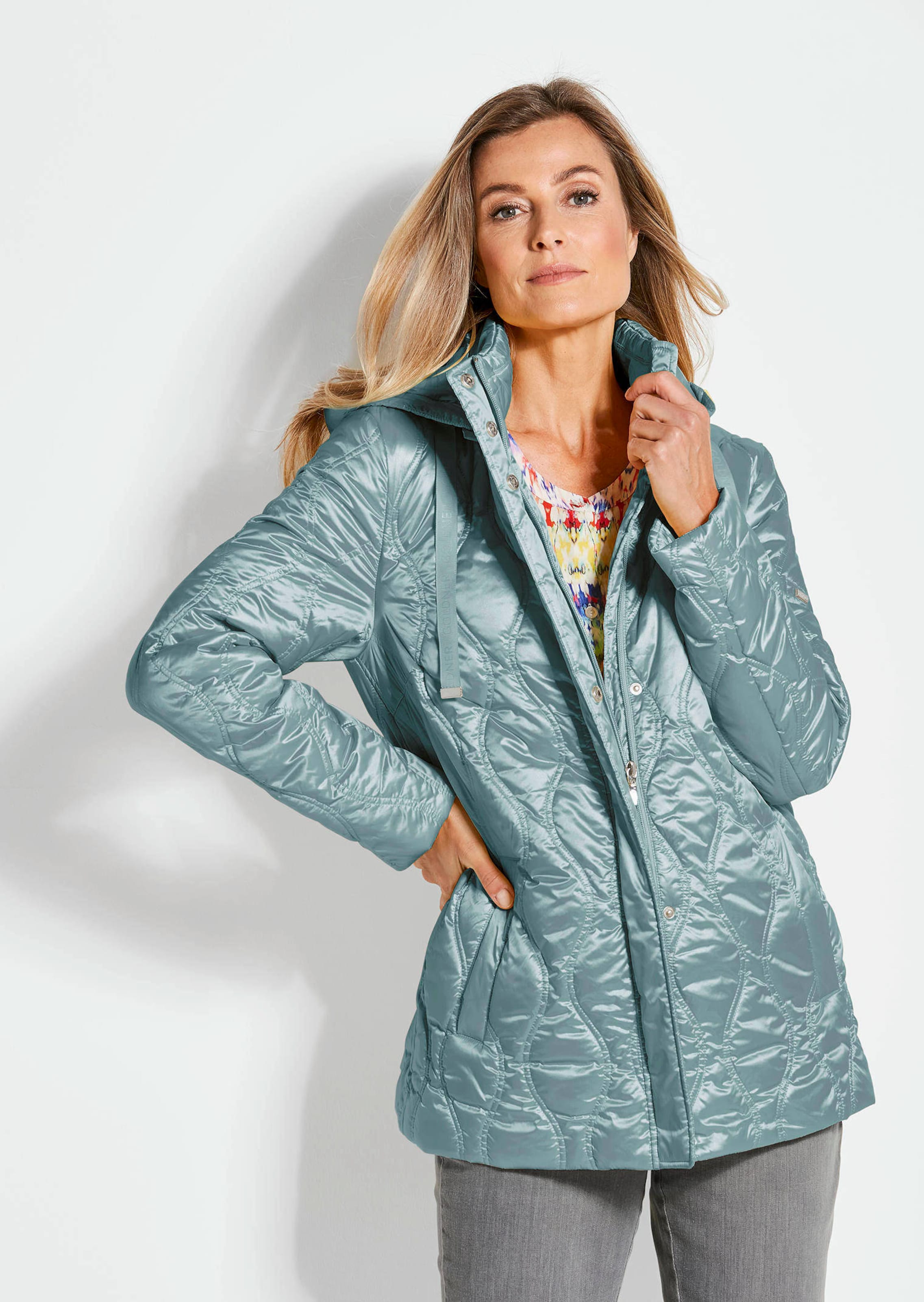 Steppjacke mit Wellenstepp