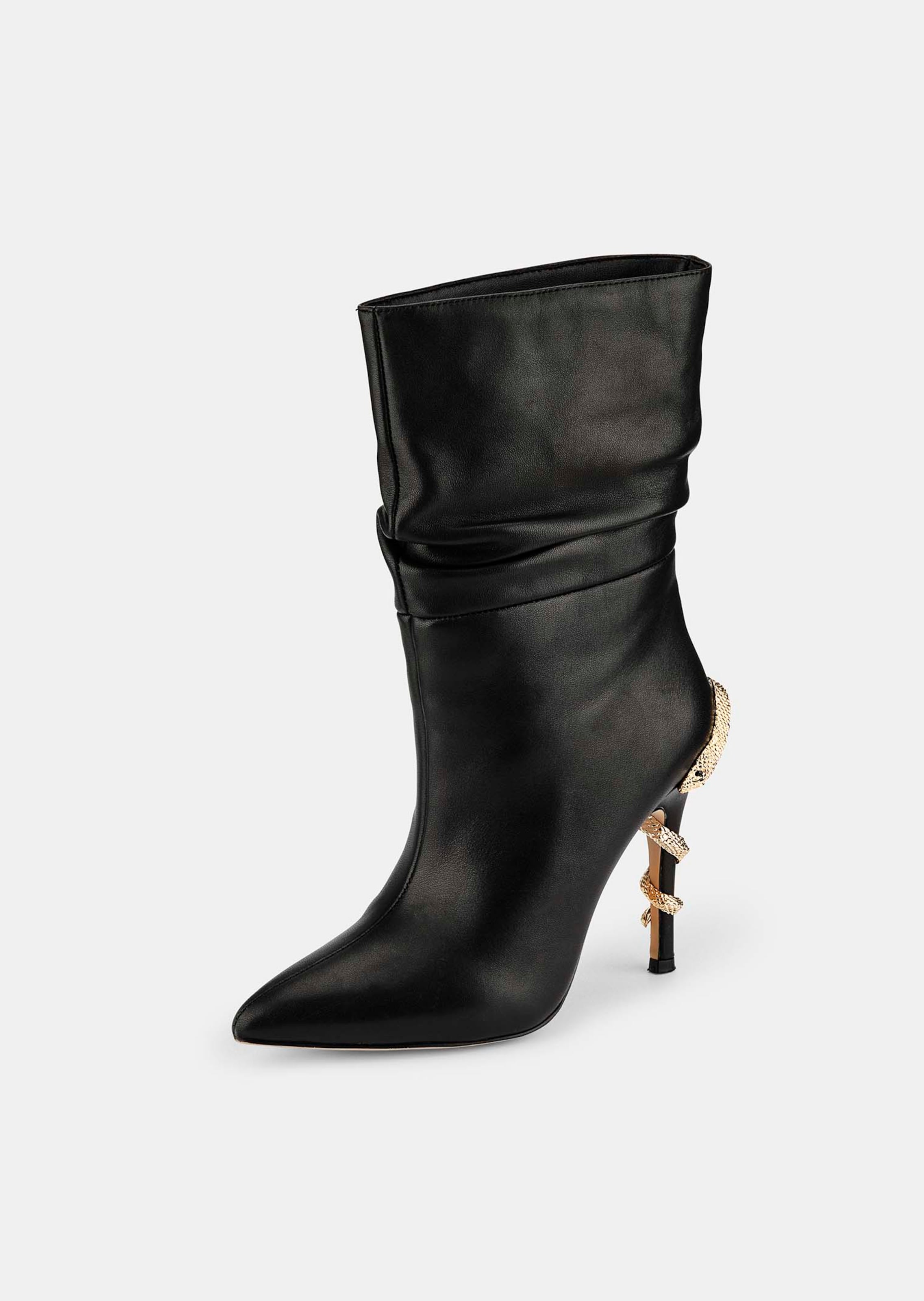 High-Heel-Stiefelette mit besonderem Absatz