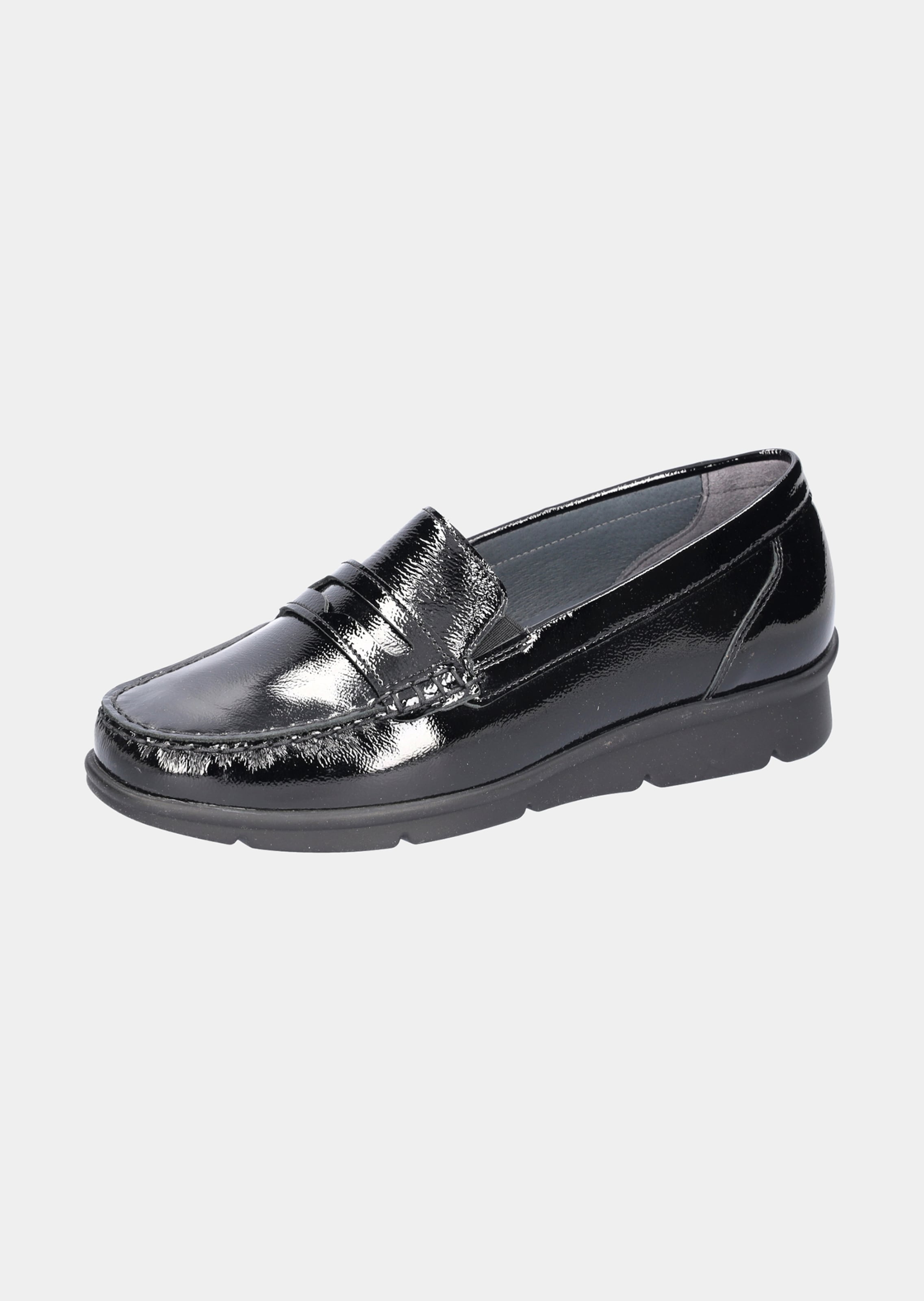 Glänzender Slipper mit Zierspange