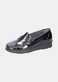 Mocassins brillants avec barrette décorative thumbnail 1