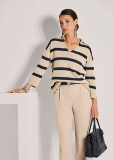 Pull rayé avec col polo thumbnail 5
