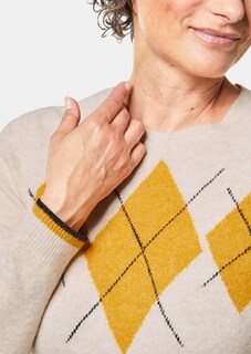 Zachte pullover met hoogwaardige intarsia thumbnail 5