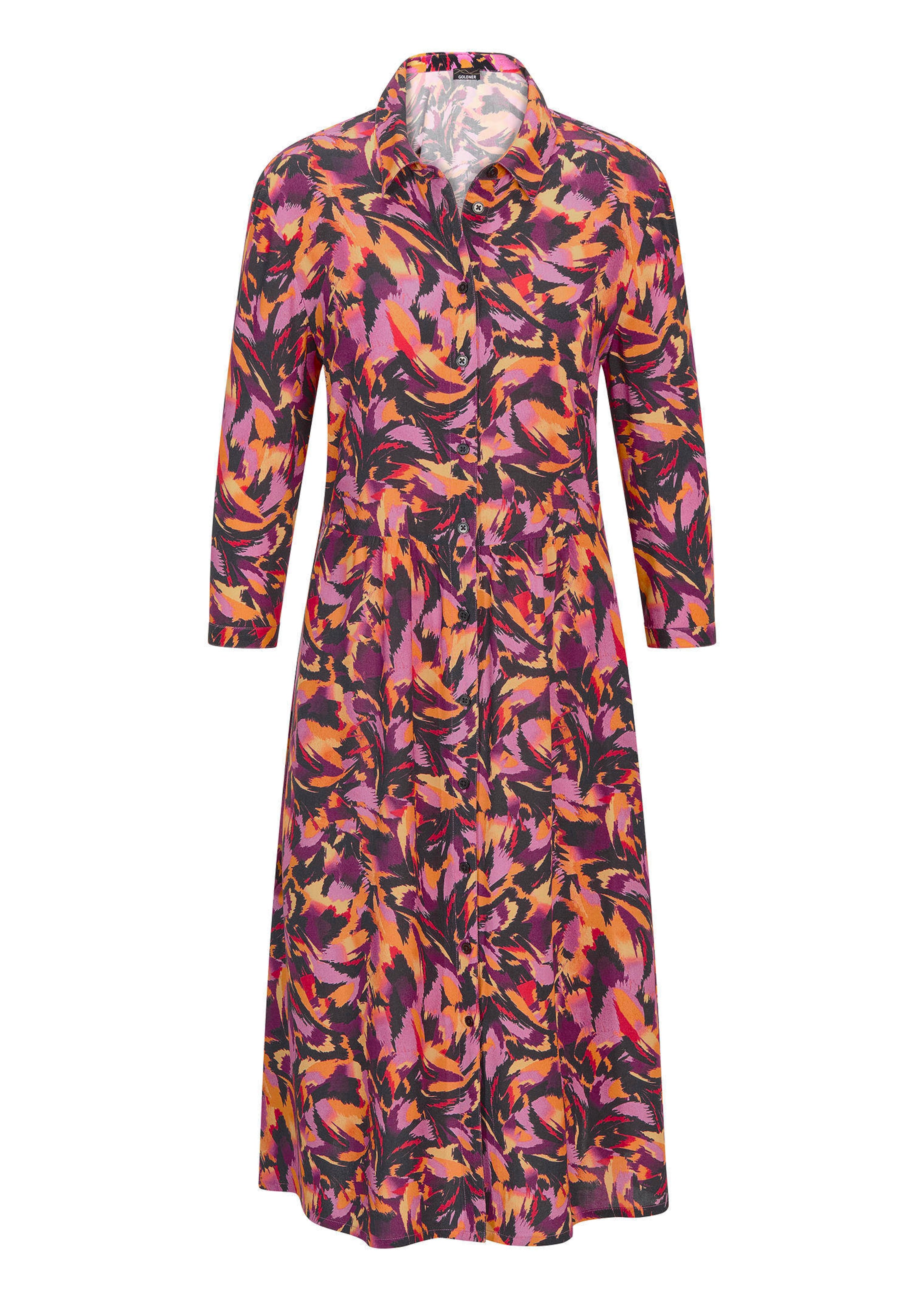 Hemdblusenkleid aus reiner Viskose