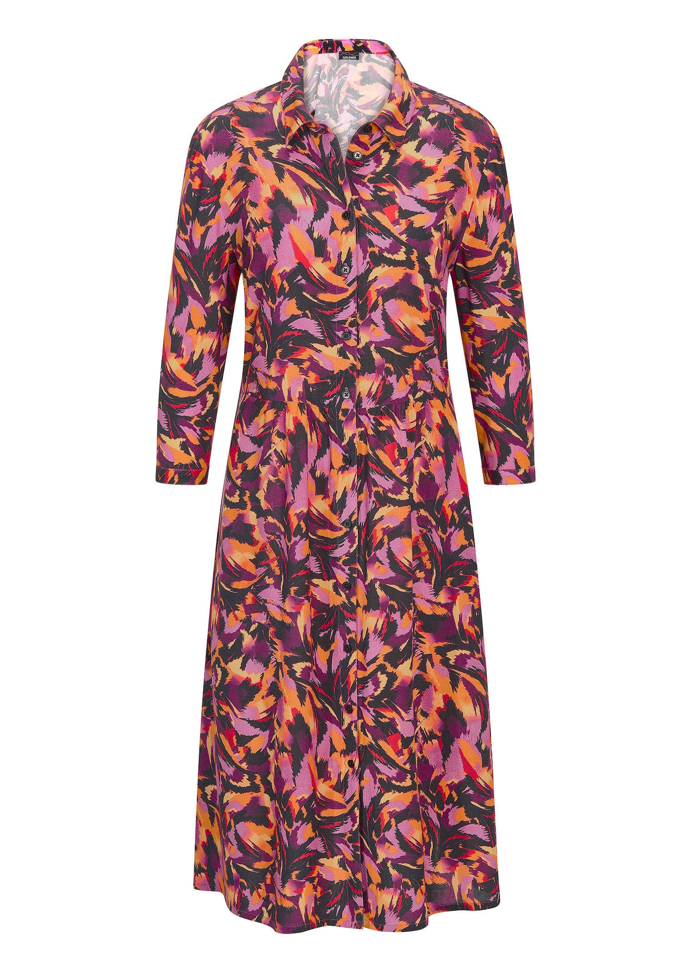 Hemdblusenkleid aus reiner Viskose