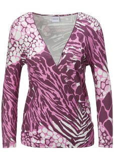 Shirt mit Wickeleffekt und Animal-Print thumbnail 2