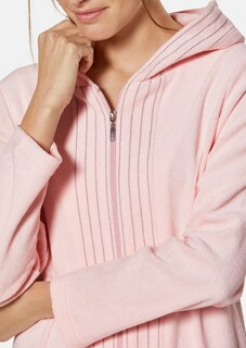 Dressing gown with hood and decorative stitching thumbnail 6