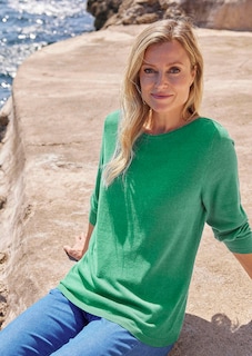 Strickpullover mit U-Boot-Ausschnitt thumbnail 7