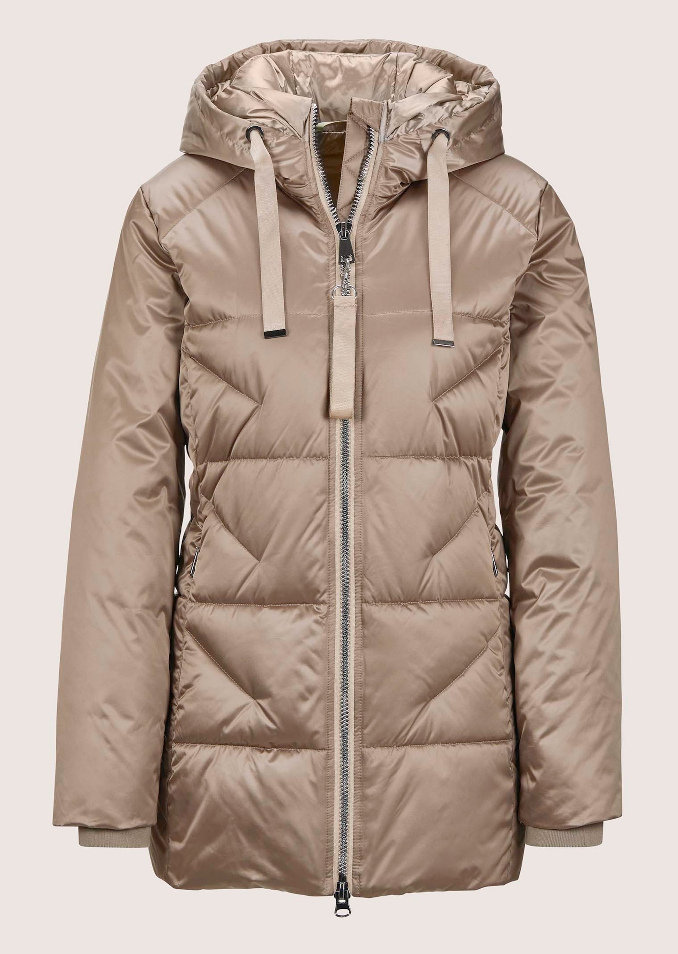 Wattierte Steppjacke mit Kapuze