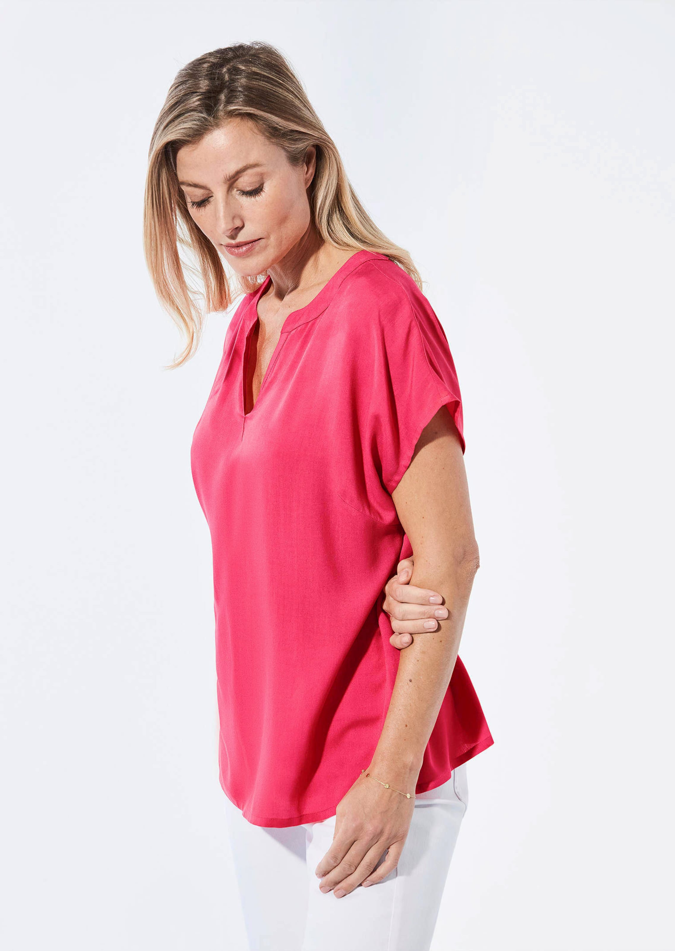 Blouse met tuniekhals