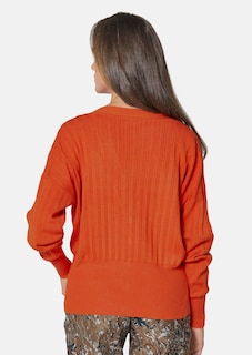 Kurze Strickjacke mit V-Ausschnitt thumbnail 4