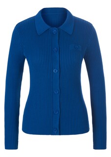 Long-sleeved rib-knit cardigan thumbnail 6