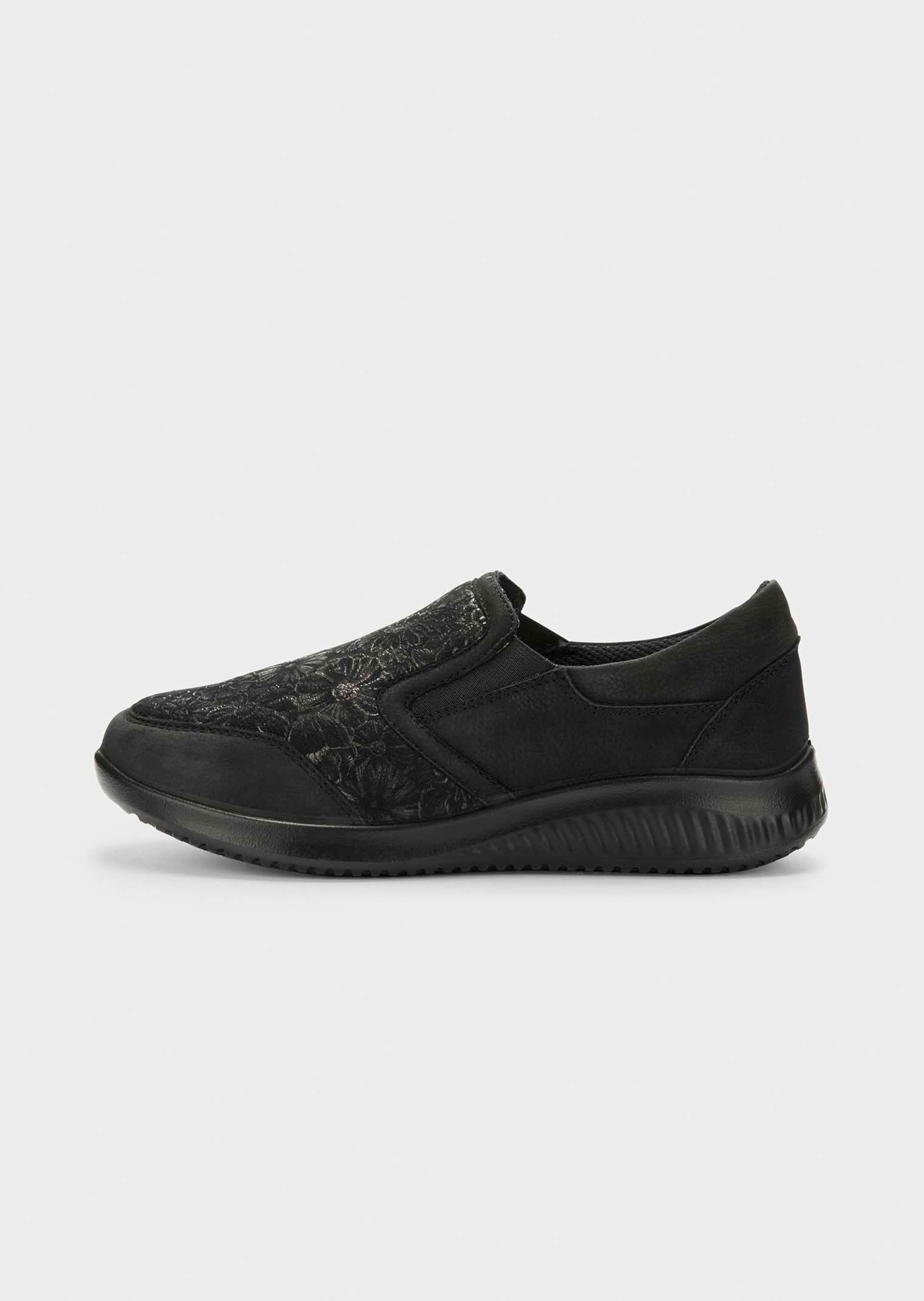 Hallux-Slipper mit schimmerndem Blumenmuster
