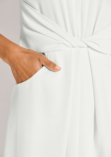 Ärmelloses Kleid mit Drapierung thumbnail 6
