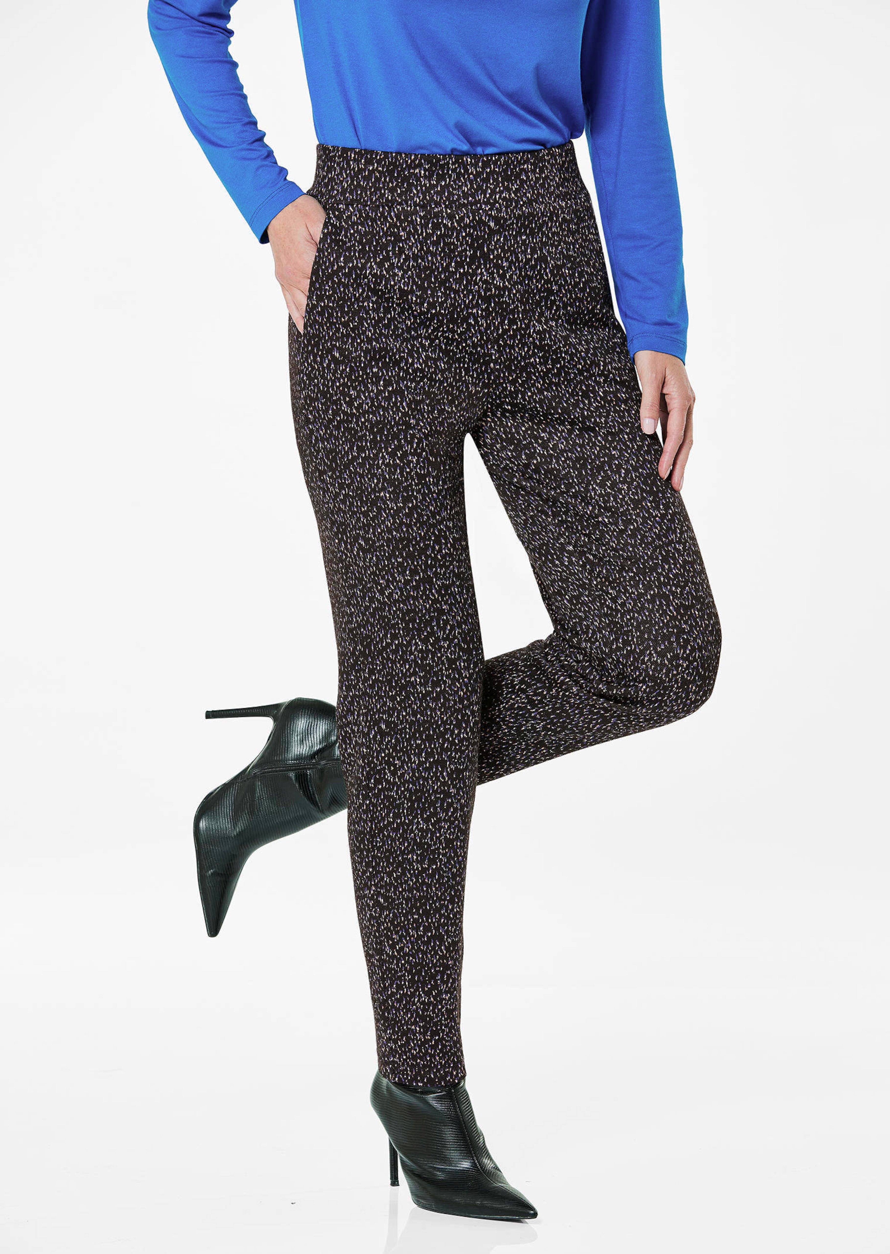 Hose LOUISA mit Jacquard-Muster