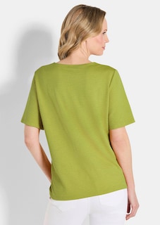 Jersey-Shirt mit U-Boot-Ausschnitt thumbnail 2
