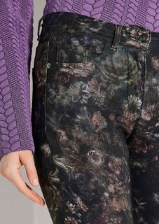 5-Pocket-Hose mit floralem Allover-Print thumbnail 6
