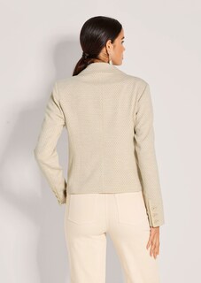 Jersey blazer with a honeycomb pattern thumbnail 4