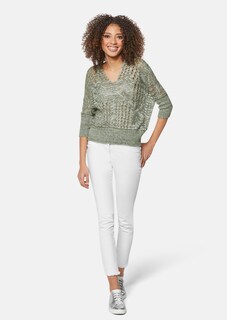 Ajour Strick Pullover mit Alpaka-Anteil thumbnail 3