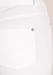Schlanke Jeans mit Fransensaum thumbnail 6