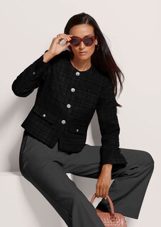 Kurzer Tweed-Blazer thumbnail 5