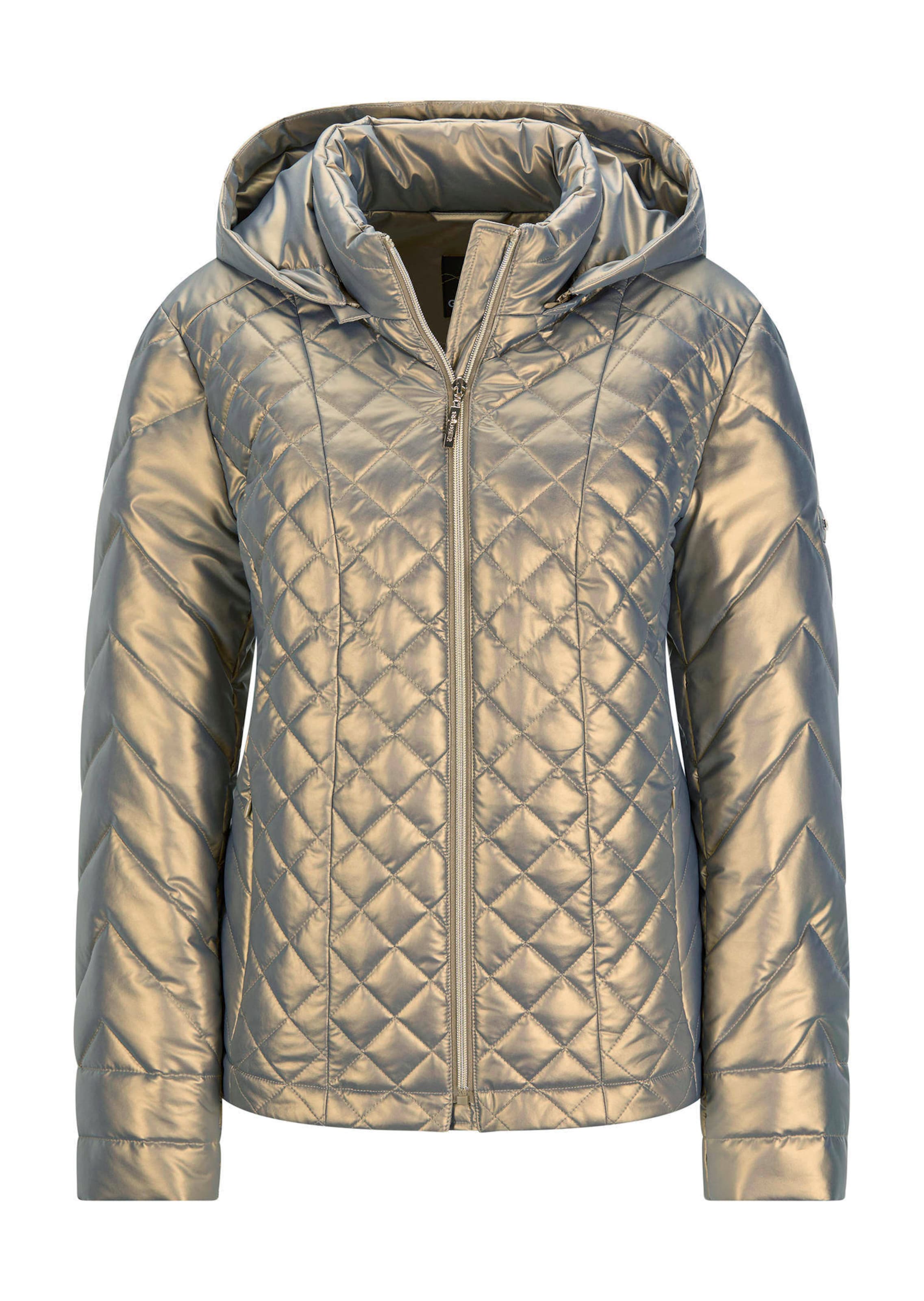 Steppjacke im Metallic-Look