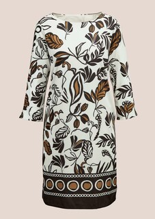 Rundhals-Kleid mit Unikat-Print thumbnail 7