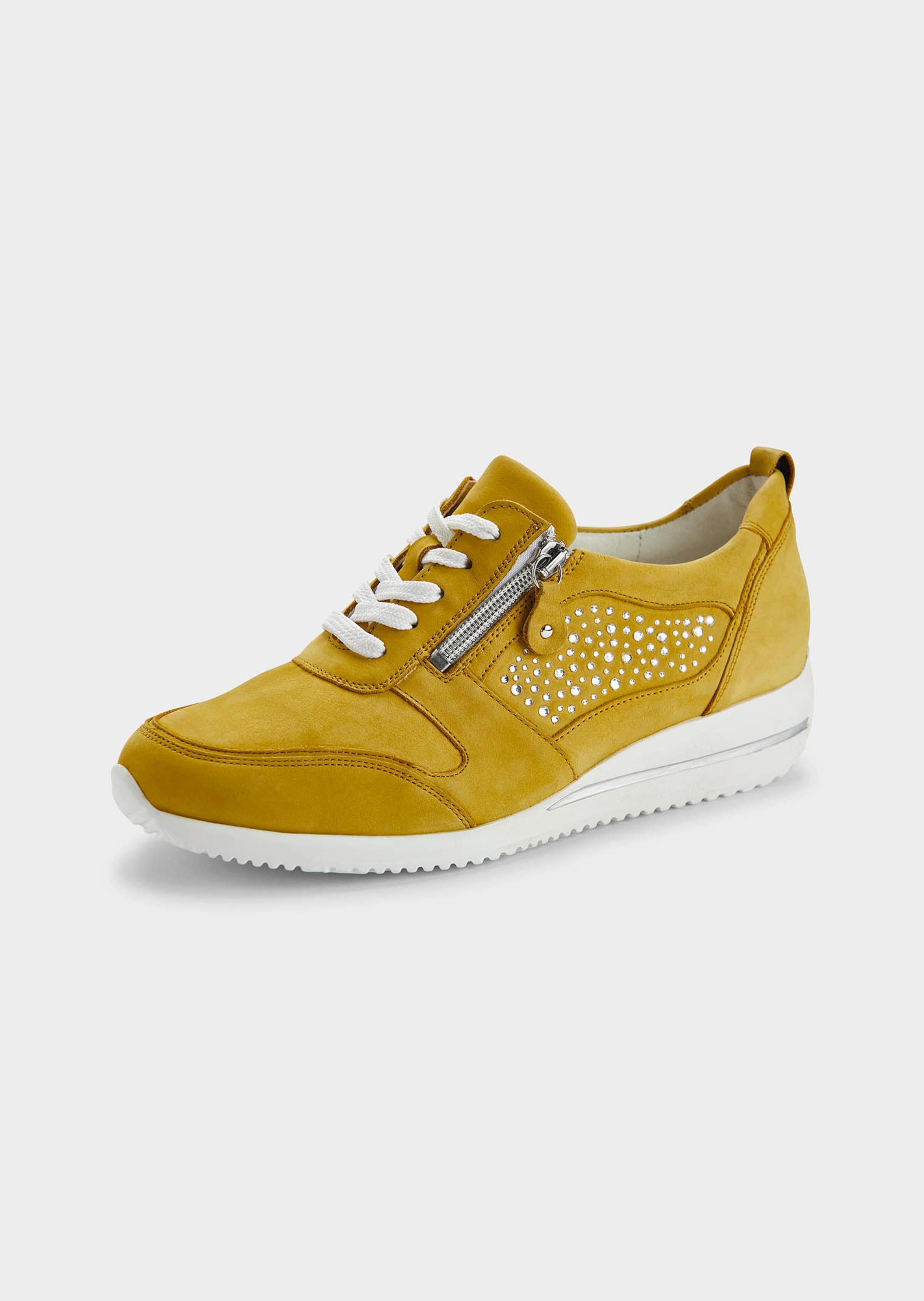 Sneakers met metallic accenten