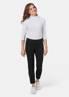 Moderne Leggings in trendigem Velourslederimitat thumbnail 2