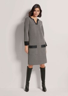 Kleid in H-Linie mit Kunstleder-Einsätzen thumbnail 2