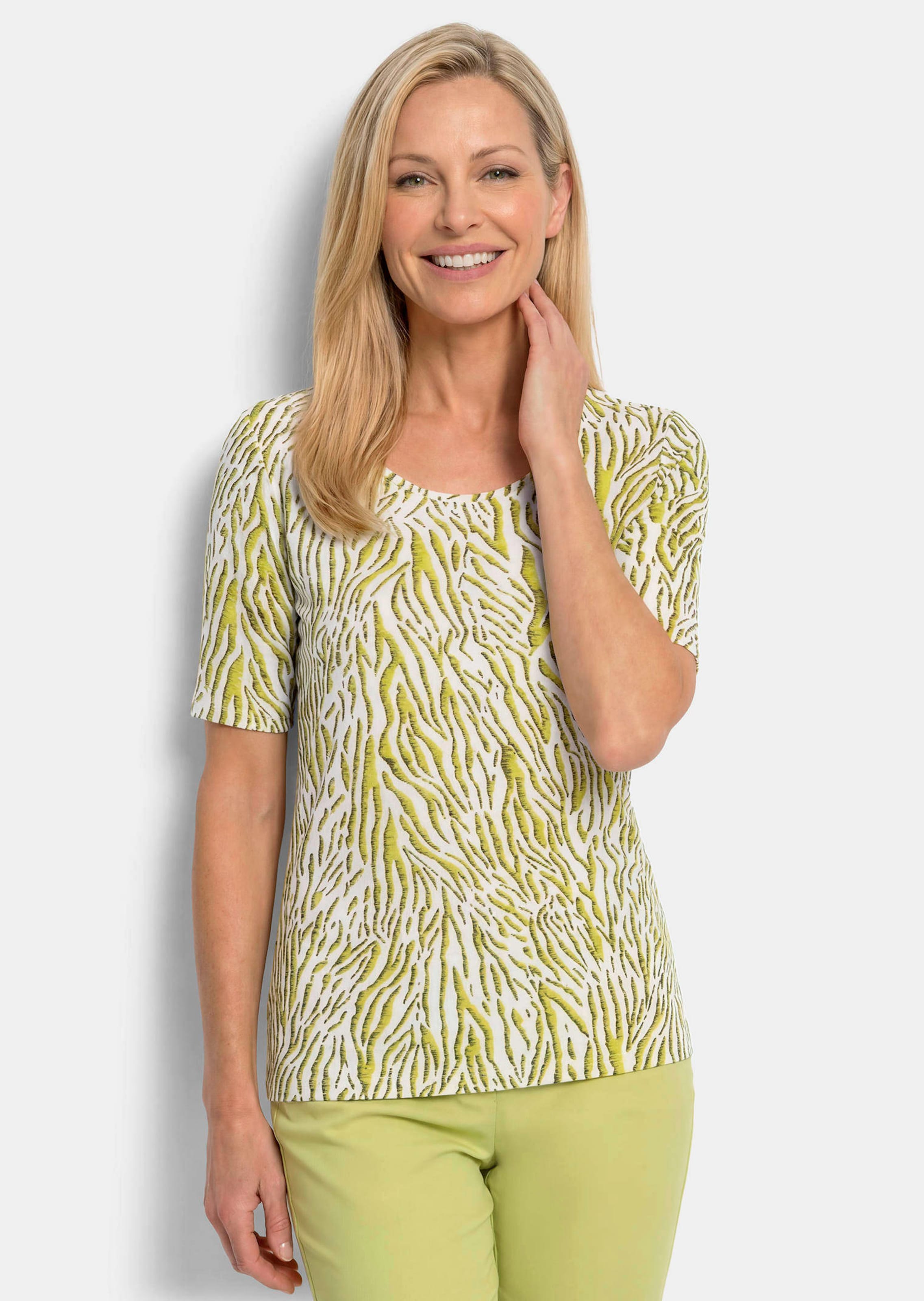 Viscose shirt met zebrapatroon