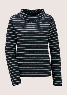 Sweatshirt mit Streifen und Pailletten thumbnail 7