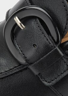 Leder-Slipper mit Zierschnalle thumbnail 3