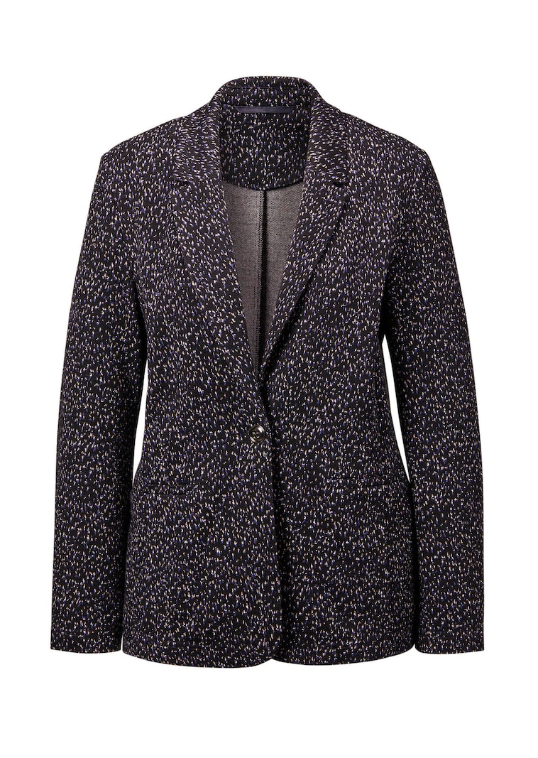 Blazer met veelkleurige all-over print